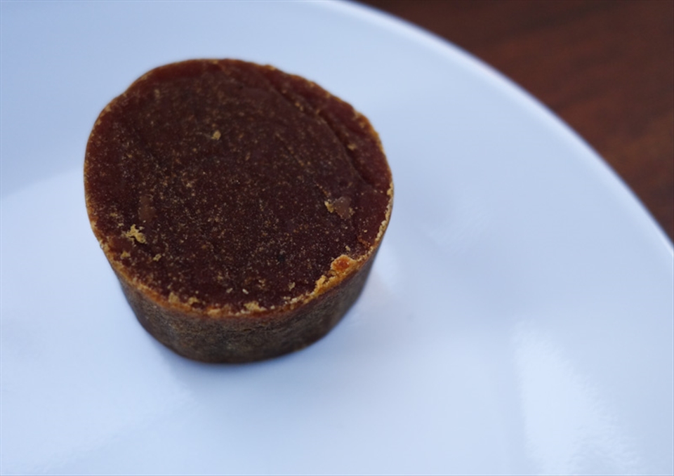 A piece of palm sugar.