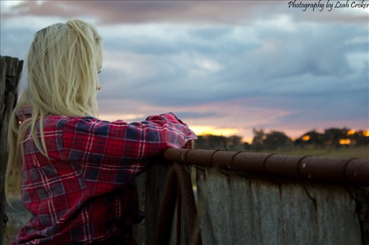 Country sunset. Pejar Dam, NSW