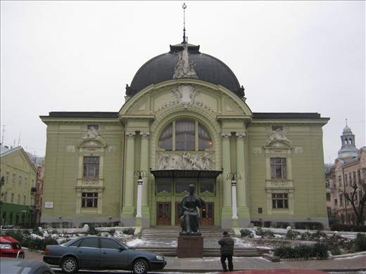Chernivtsi's beatiful architecture. The Chernivtsi Theater (1905).