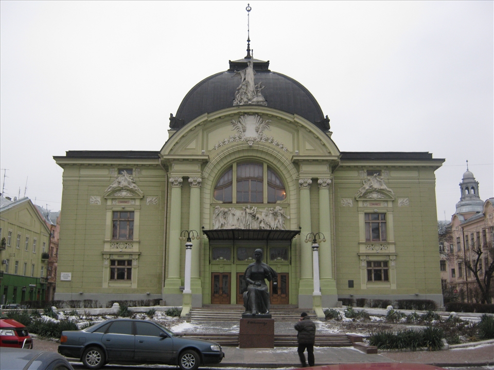 Chernivtsi's beatiful architecture. The Chernivtsi Theater (1905).