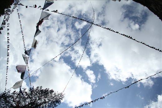 Prayer flags- blowing prayers with the wind