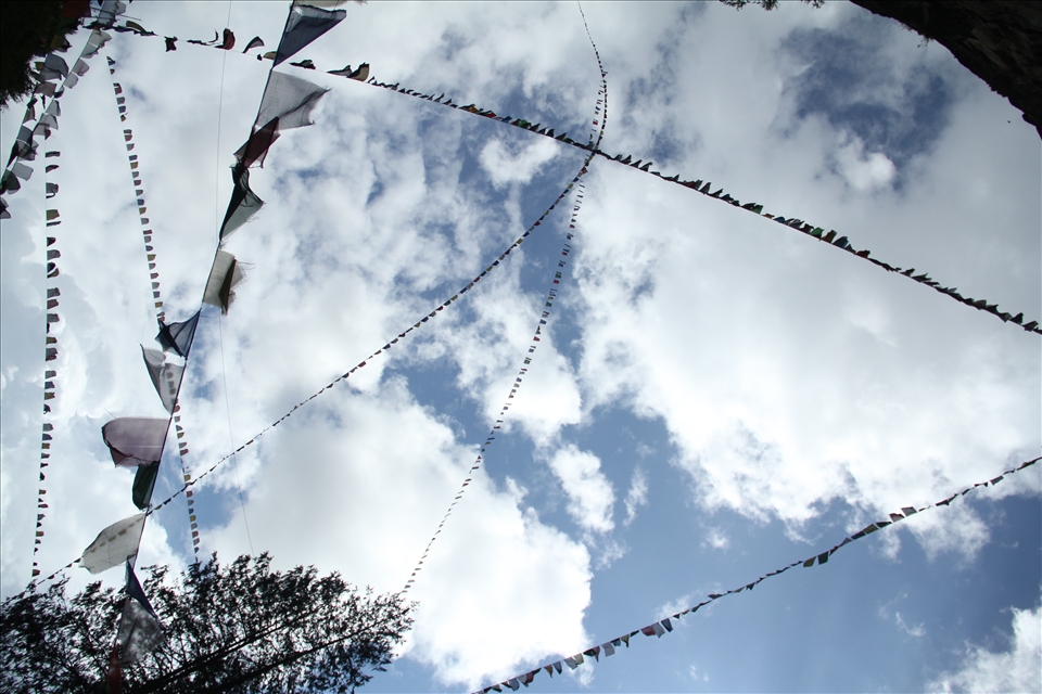 Prayer flags- blowing prayers with the wind