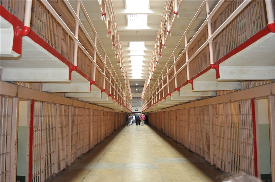 Hallway in Alcatraz San Francisco