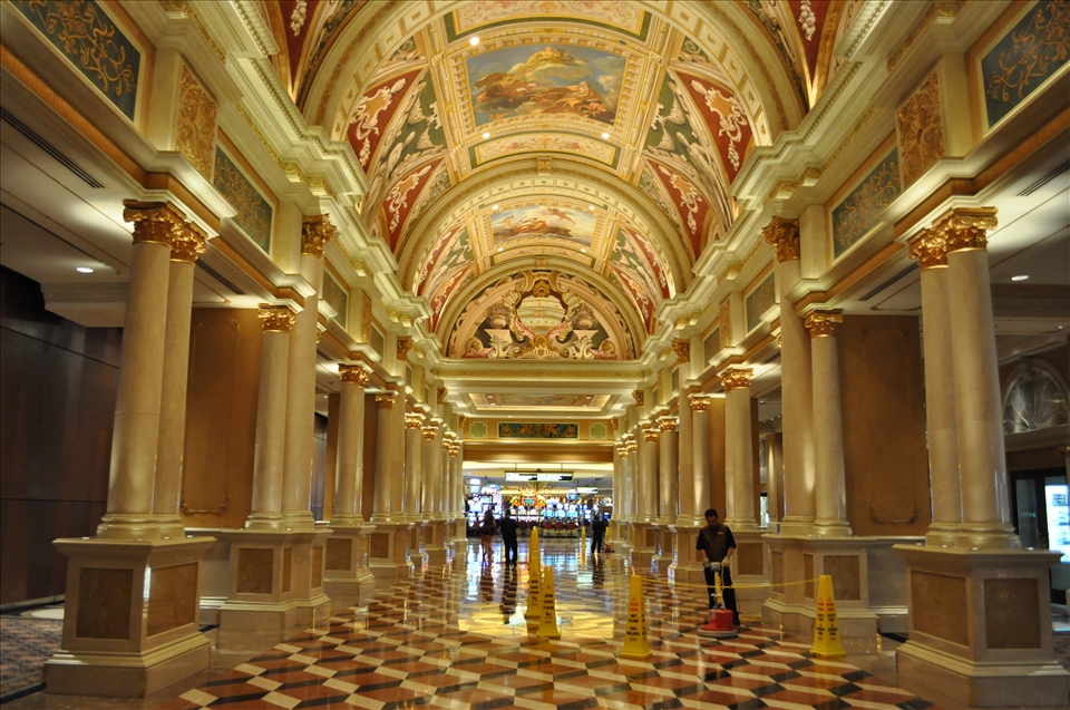 Lobby of The Venetian in Las Vegas