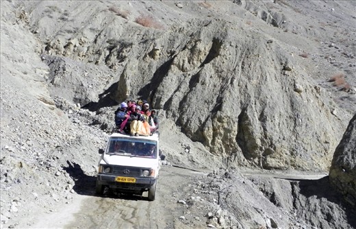 The metropolitan and rural people always had complaints for the transportation, traffic Jams but Kinnars have no choice for that. I was amazed and scared to think how they feels when they traveled on the top of a jeep where roads are bumpy and switchback.