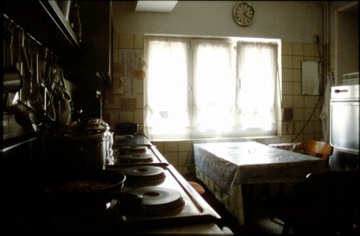 The family´s kitchen - the heart of the butchery. Located next to the selling room, this is the place where stories are told - old and new. Stories about the past during their struggle to survive in world war II and present challenges - stories about cattle, about customers, about ancestors, friends or one of the 120 members of the extended family. Don´t  fool yourself - the family‘s voice is louder than this silent image might portray! There are heated talks in tidy rooms and the smell of four generations of sausage production skills…
