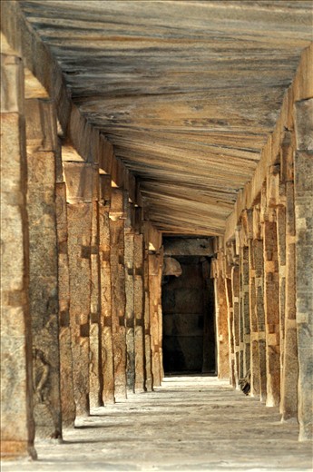 Resting place in the temple