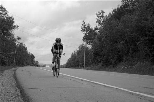 After a 50 mile bike ride with 6 miles to go, the only thought each competitor is thinking is 'Dont Quit on the Uphill'. 
