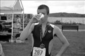 After 70.2 Miles of swimming through ice cold water, cycling over vast hills, and running in the blaze of the sun, 'The Finish Line Drink' shows Michael, an 18 year old United States Midshipman enjoying being past the finish line, being the only people under 20 to compete this year. : by lesleyhampton, Views[286]
