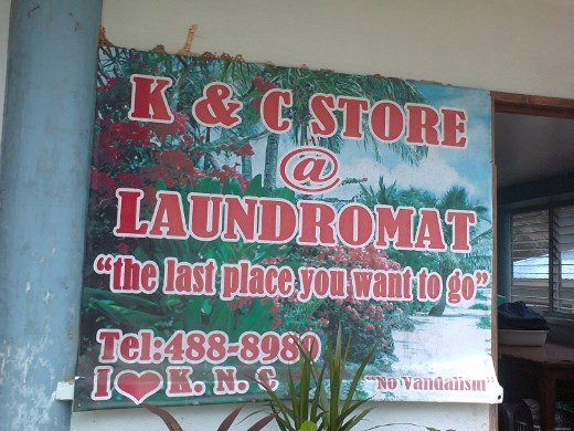 Laundry sign