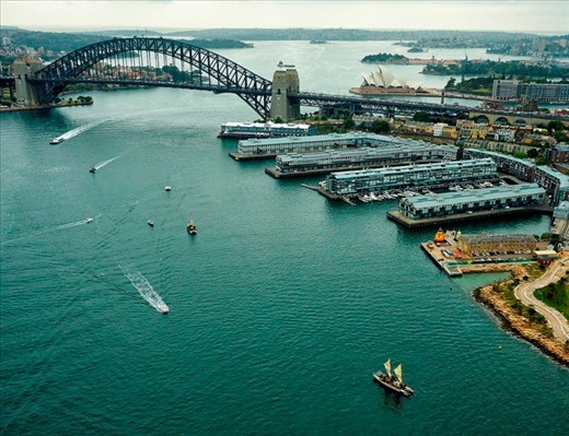 Outriggers in Sydney Harbour for Parks Congress