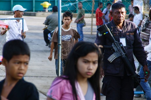 It's a normal sight for the people of Basilan to interact and see military men roving around the area. Terrorism is active in their area and violent attacks are not new to the people.