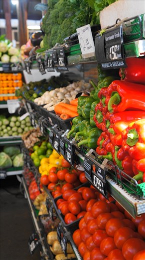 Fresh as the Morning. Some fresh, local produce on offer at the old Freo markets. 