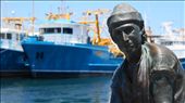 Ol' Crayfisherman. A statue on the jetty, perfect Backround.: by liam_tomlinson19, Views[296]