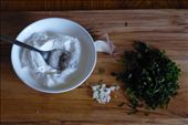 prepare sour cream with garlic and parsley and mint: by lidiyachikalova, Views[221]