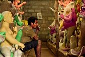 kolkata,making of durga idol..seemed like a human sitting in between gods: by lifeinajar, Views[655]