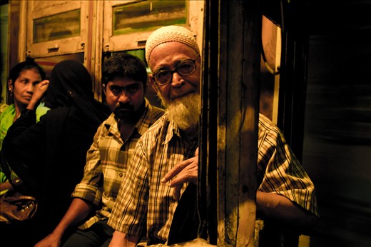kolkata tram..this person seemed to enjoy every bit of stardom infront of camera