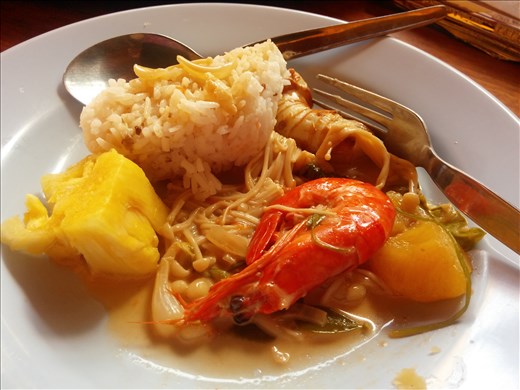 Awesome meal made by the teachers