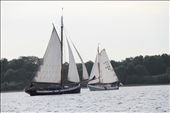 A typical Dutch scenery. Classic sail yachts  crossing each other. : by liloentje, Views[444]