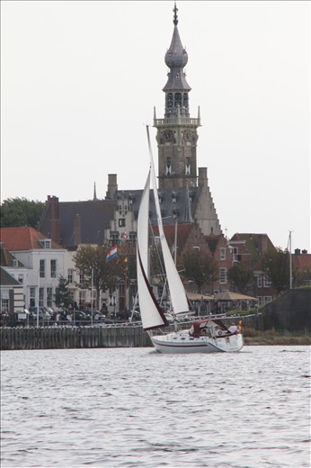 This tower, De Veerse toren, is characteristic for the little picturesque authentic village called Veere. 