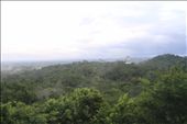 A hazy sky, the sunset and temples rising above the jungle, almost unbelievable,Tikal: by liloentje, Views[458]