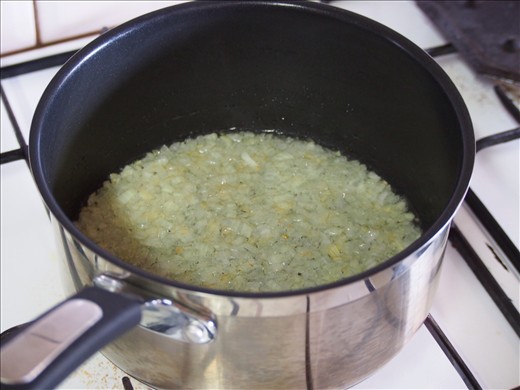 Gently cook the onion