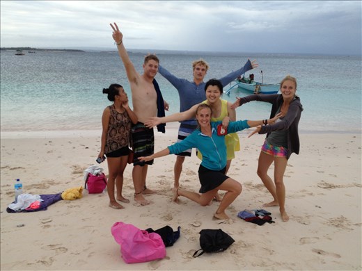 Boat ride to a Pink Beach
