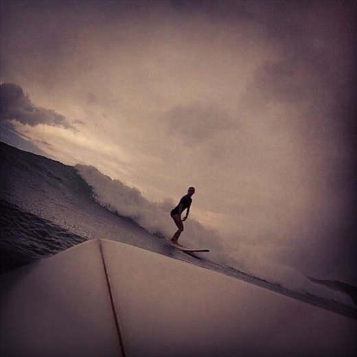 Surfing in Gerupuk Bay