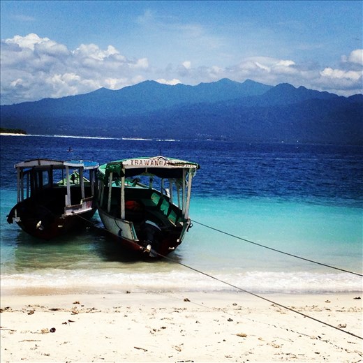 View of Lombok from Gili Trawangan