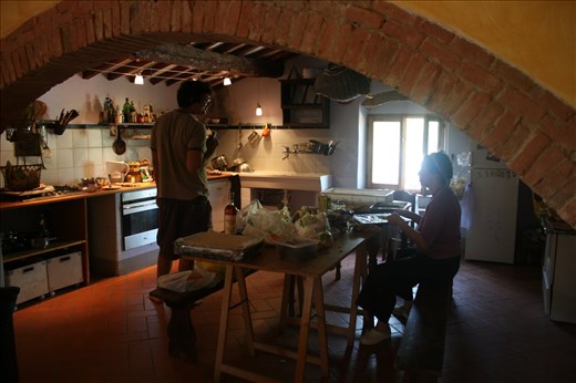 My host family's Tuscan kitchen. 