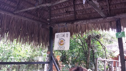 Arrive by boat to lodge