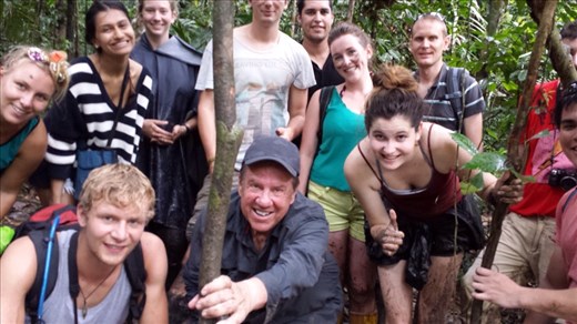 After crossing the bog, almost did a face plant.