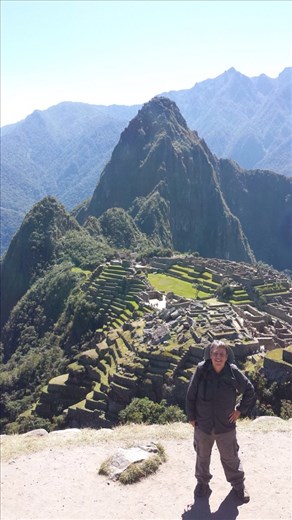 Macchu Picchu, Peru,  15th century Inca city archeology site.