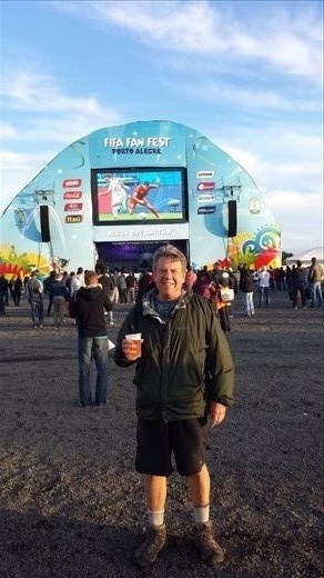 Fan Zone Porto Alegre. Unfortunately the US lost the game