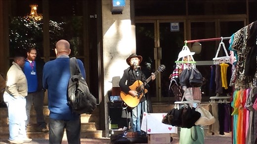 Street musician Porto Alegre. Sang some really good songs