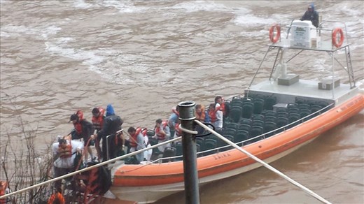 Intense 15 minute boat ride that went under two waterfalls