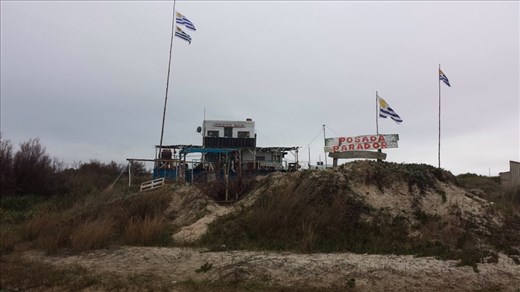 It was a nice walk along the beach.......but the bar was closed.
