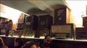 Montevideo restaurant, good food, old radios, people waiting for a table after midnight.: by lipowcan8, Views[314]
