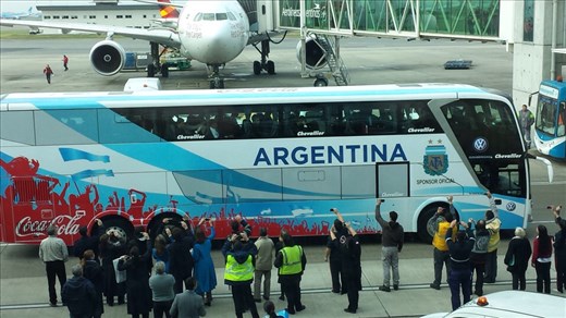 The World Cup continued to haunt me to the very end. The soccer team arrived at the BA airport about the same time as my flight to Rome. My flight was delayed two hours and I missed my connection to Athens.