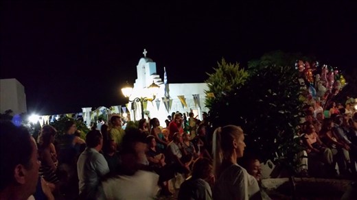 Thursday night church festival I happened upon. Paros