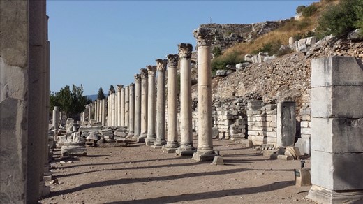 Ephesus World Heriitage Site. I was able to get much closer to the ruins than I was in Greece.