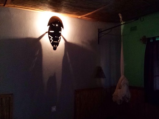 My room in Victoria Falls at the shoestring backpackers Lodge