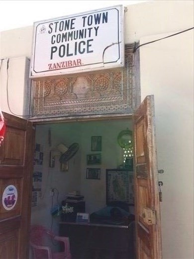 Check out the guy sitting behind the desk