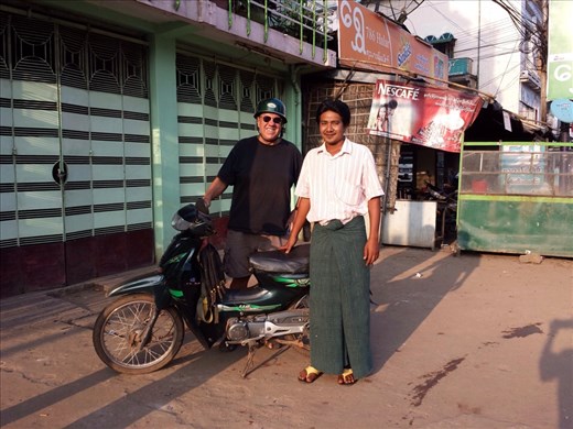 My guide. Note the traditional dress.