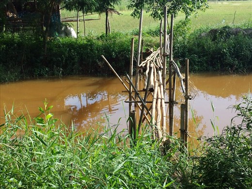 View from bike. Also took picture to show to a future trekking company a bridge I wouldn't/couldn't cross.