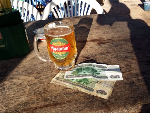 The exchange rate is $1.00 US = 1000. Burma