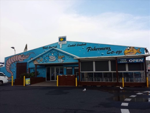 Coffs harbor. Had lunch here, similar to Point Loma Seafoods.