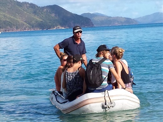 Use the dingy to access snorkel sites and islands. Incredible colors of fish, yellow, purple, green, pink, etc. and lots of different types of coral.