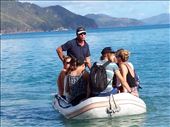 Use the dingy to access snorkel sites and islands. Incredible colors of fish, yellow, purple, green, pink, etc. and lots of different types of coral.: by lipowcan8, Views[412]