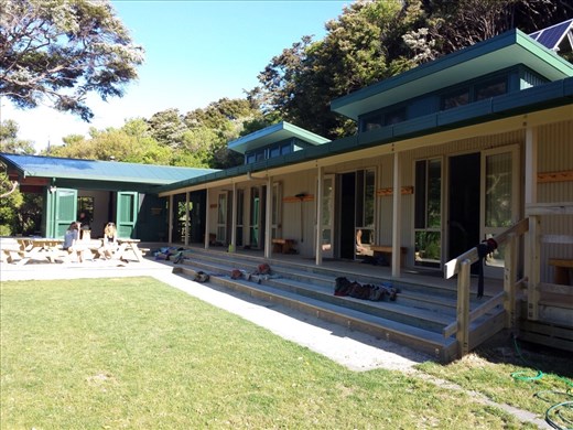 Brand new building, slept 8 to a room.